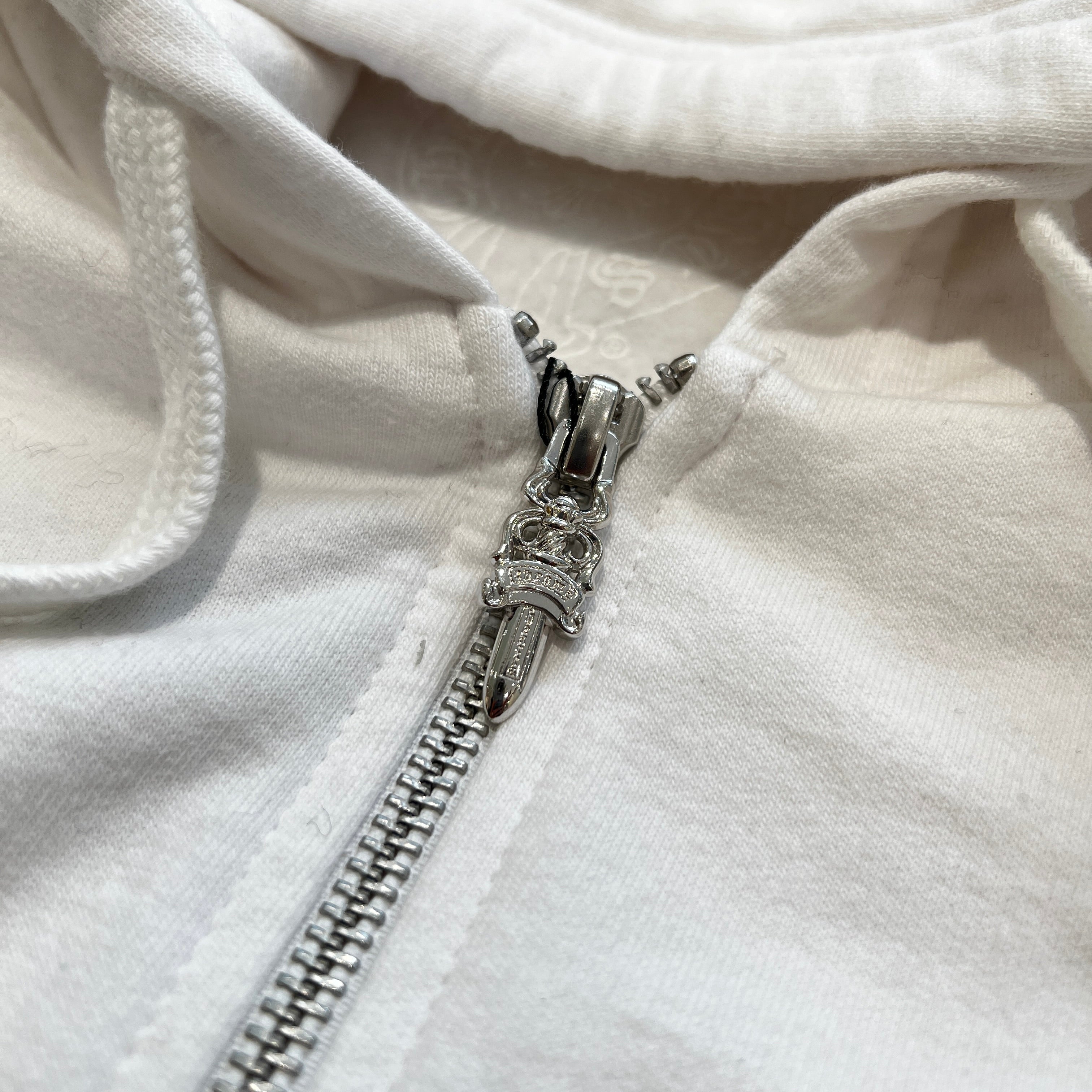 CHROME HEARTS Vertical Logo Zip Up Hoodie Size S クロムハーツ ヴァーティカルロゴ ジップアップ フーディー サイズS