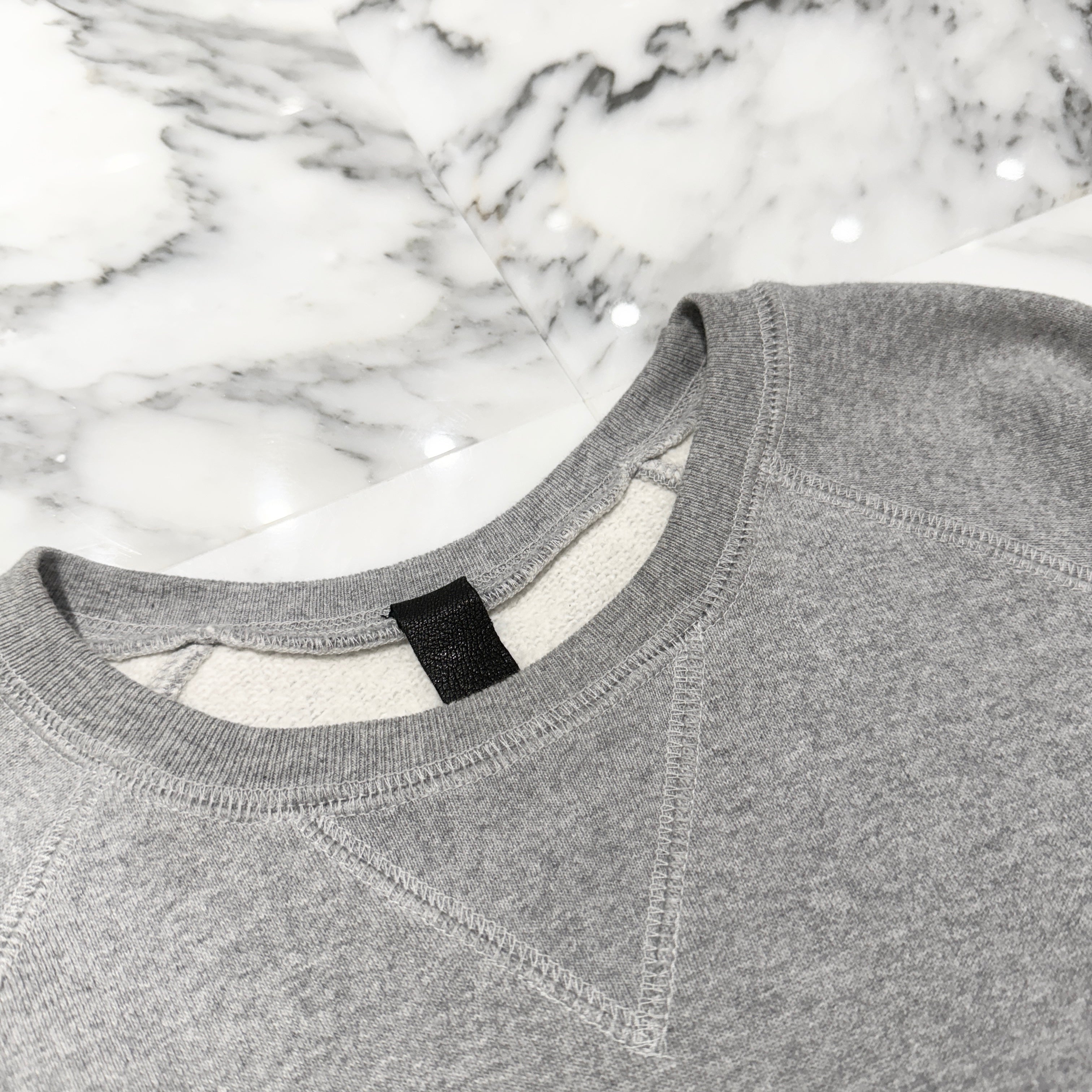 CHROME HEARTS Y NOT Cemetery Cross Leather Patch Sweatshirt