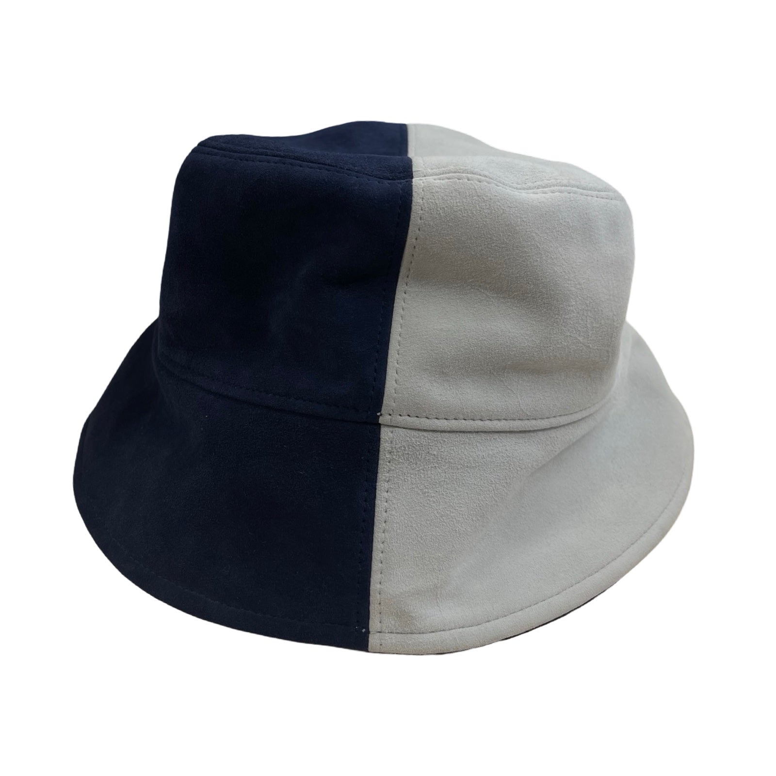 FENDI Two Tone Suede Logo Bucket Hat FXQ801 Size M