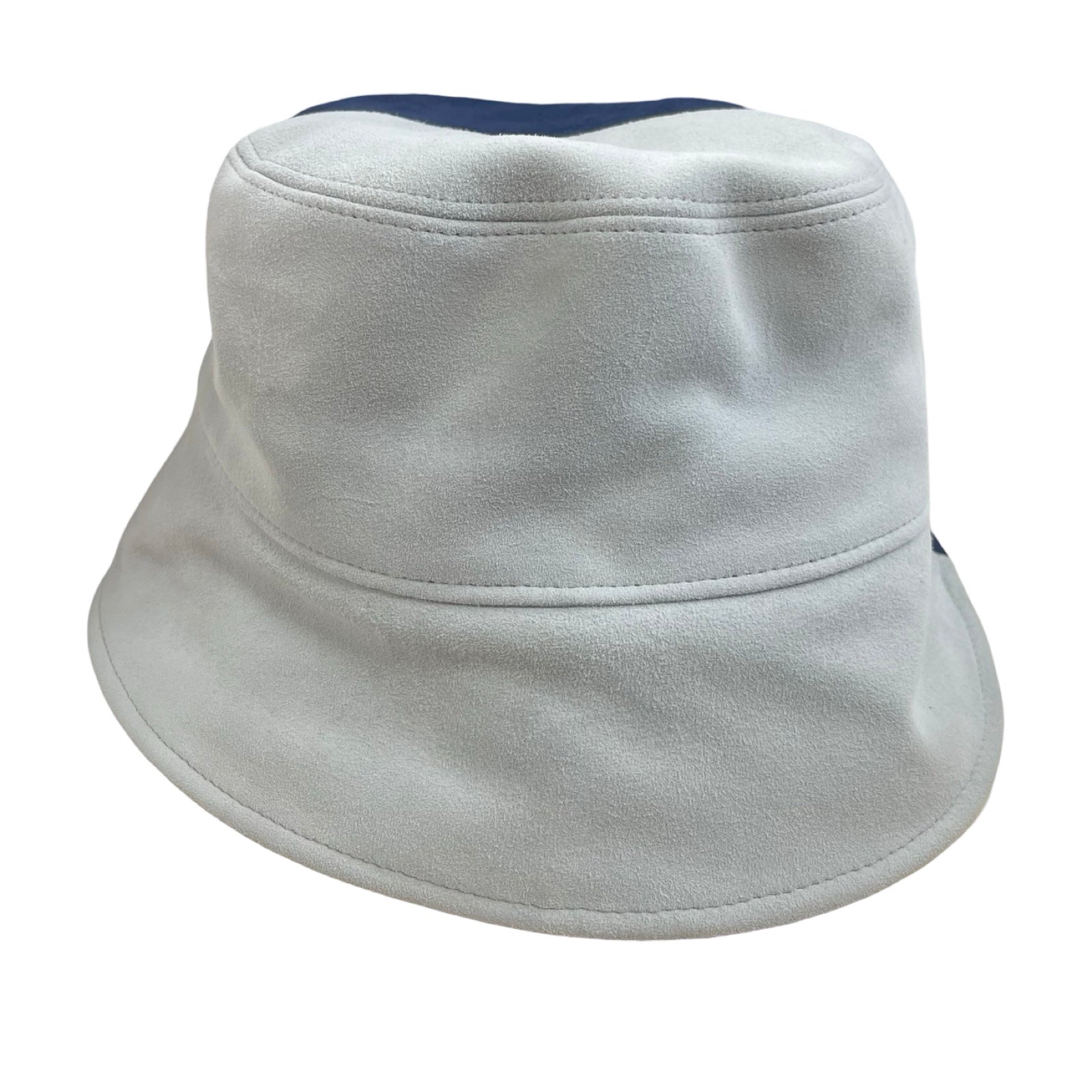 FENDI Two Tone Suede Logo Bucket Hat FXQ801 Size M