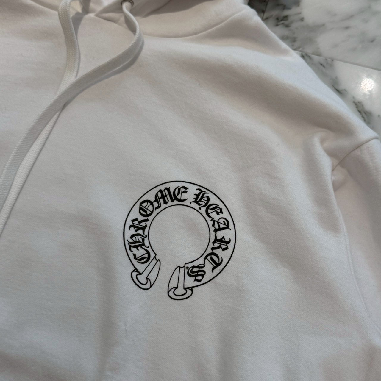 CHROME HEARTS Floral Cross Horseshoe Pullover Hoodie Size L クロムハーツ フローラルクロスホースシュー プルオーバーフーディ サイズL