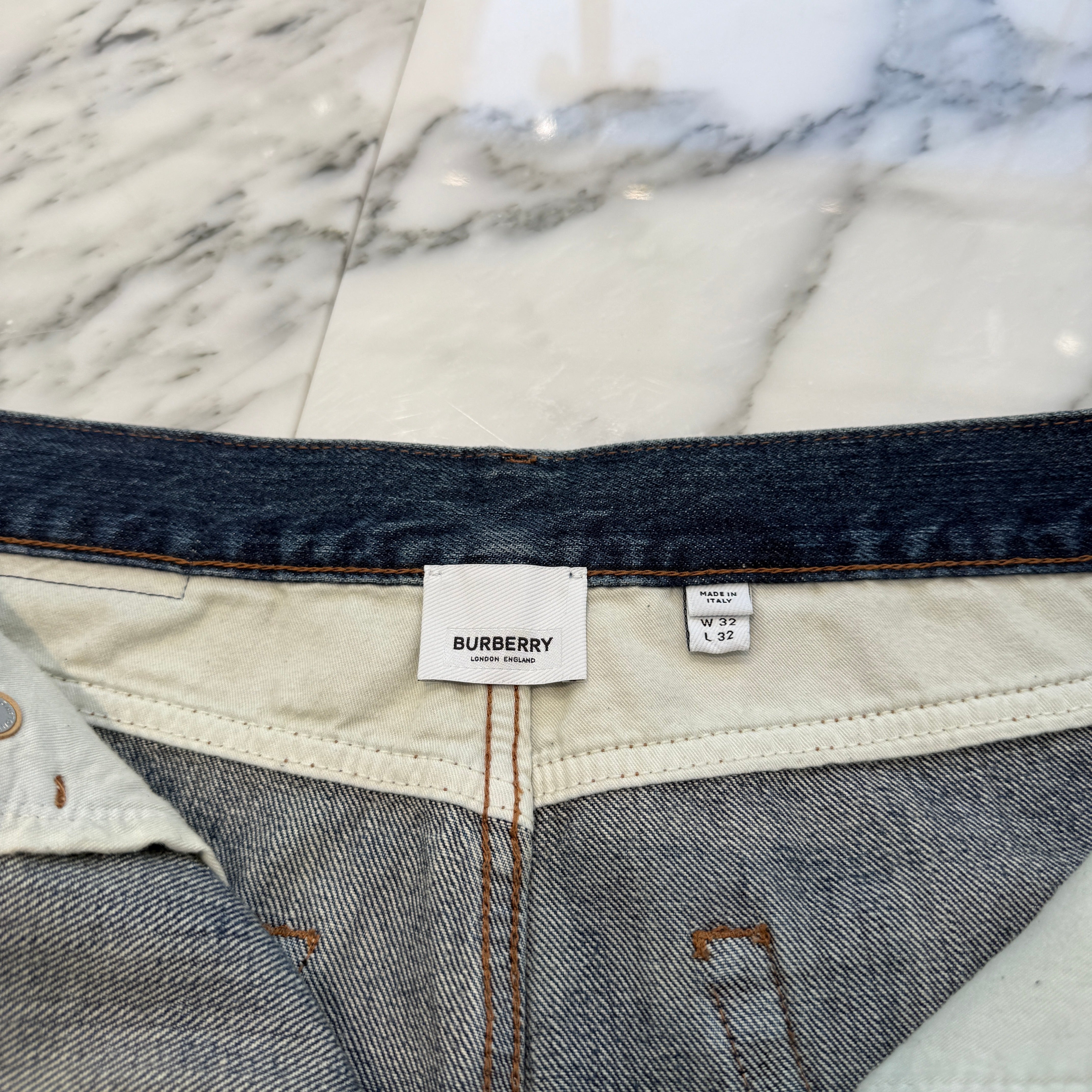 BURBERRY 2023AW Straight Fit Boot Cut Jeans 8071547 Size W32×L32 バーバリー ストレートフィット ブーツカットジーンズ サイズW32×L32