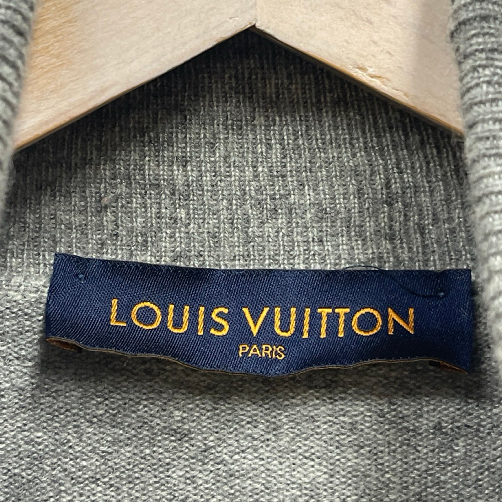 LOUIS VUITTON Cashmere Turtle Neck High Gauge Knit Sweater HHN44WKC7 Size M