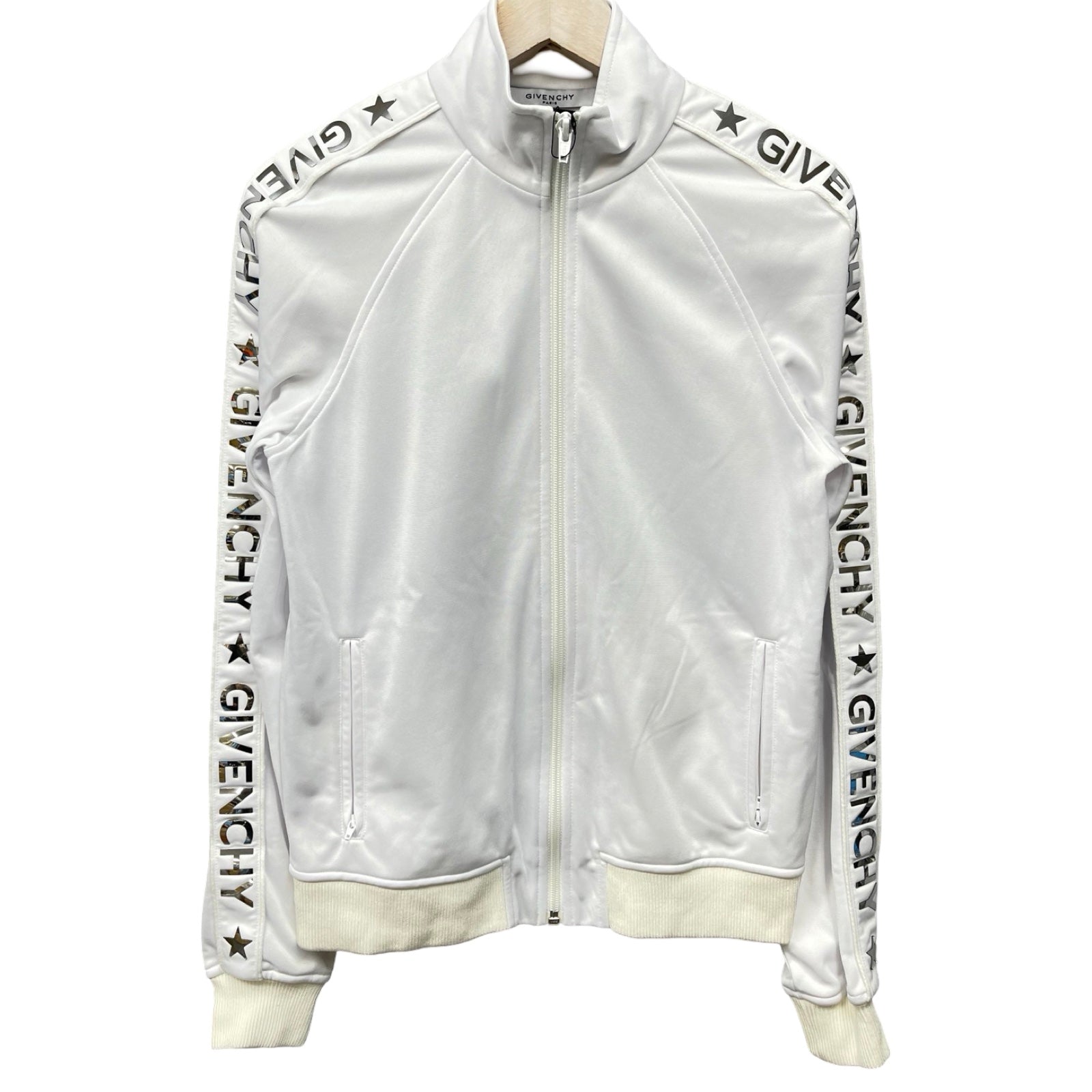GIVENCHY Metallic Logo Track Jacket BW301Q300P Size 38