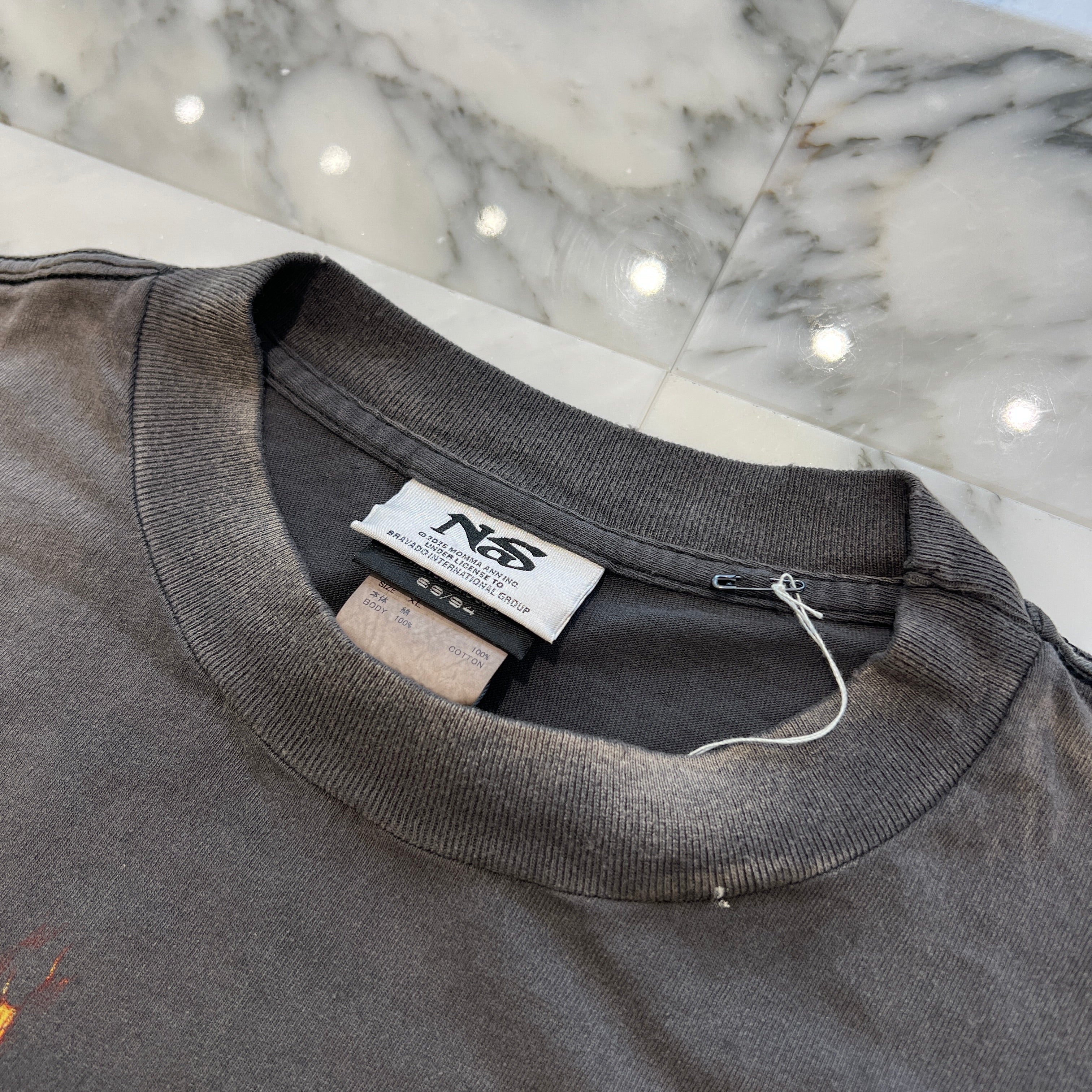 SAINT Mxxxxxx × NaS 2025AW Cassette Tape Print Tee SM-HR1-0000-C20 Size XL セントマイケル×ナズ カセットテーププリント Tシャツ サイズXL