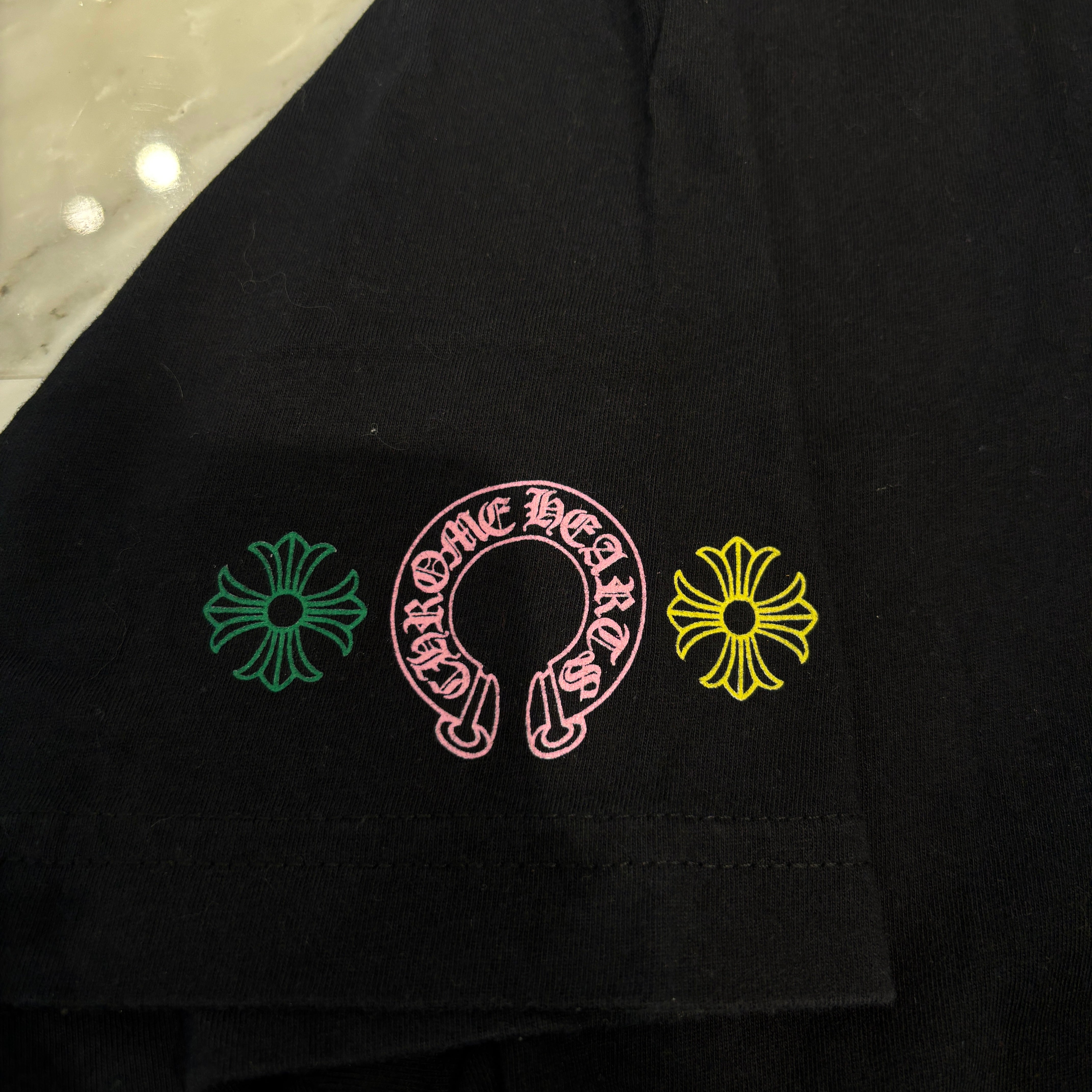 CHROME HEARTS 2021SS MLTCOL CEM CRS Tee Size M クロムハーツ マルチカラー セメタリークロス Tシャツ サイズM