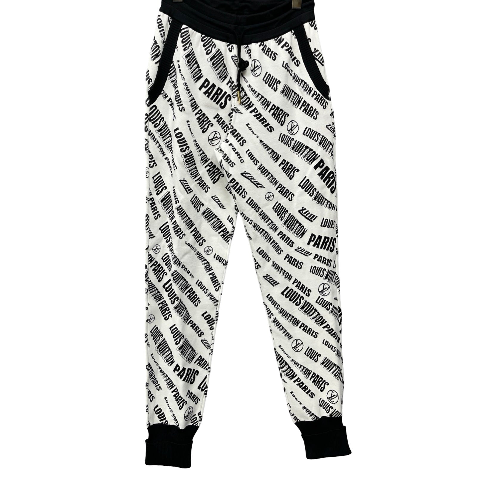 LOUIS VUITTON 2021AW Slanted Signature Jacquard Jogging Pants 1A9BNA Size M