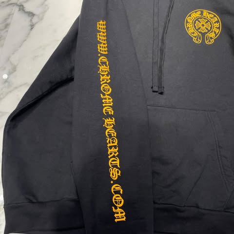 CHROME HEARTS Online Limited Horseshoe Side Logo Pullover Hoodie Size XXL クロムハーツ オンライン限定 ホースシューサイドロゴ プルオーバーフーディー サイズXXL
