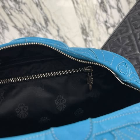 CHROME HEARTS Tiny GYM Cemetery Cross Patch Hand Bag クロムハーツ タイニージム セメタリークロスパッチ ハンドバッグ ジムバッグ