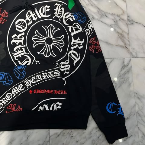 CHROME HEARTS Stencil Pullover Hoodie Size M クロムハーツ