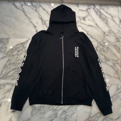 CHROME HEARTS Vertical Logo Zip Up Hoodie Size XXL クロムハーツ ヴァーティカルロゴ ジップアップフーディー サイズXXL