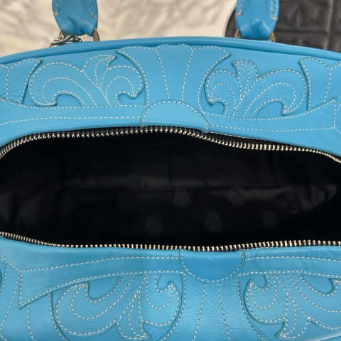 CHROME HEARTS Tiny GYM Cemetery Cross Patch Hand Bag クロムハーツ タイニージム セメタリークロスパッチ ハンドバッグ ジムバッグ