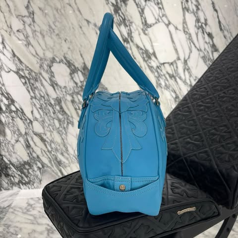 CHROME HEARTS Tiny GYM Cemetery Cross Patch Hand Bag クロムハーツ タイニージム セメタリークロスパッチ ハンドバッグ ジムバッグ