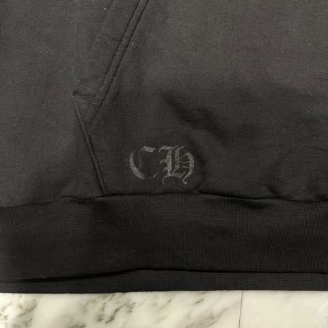 CHROME HEARTS Online Limited Horseshoe Side Logo Pullover Hoodie Size XXL クロムハーツ オンライン限定 ホースシューサイドロゴ プルオーバーフーディー サイズXXL