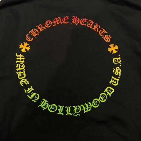 CHROME HEARTS Back Gradation Circle Logo Pullover Hoodie Size L クロムハーツ バック グラデーション サークルロゴ プルオーバーフーディ サイズL