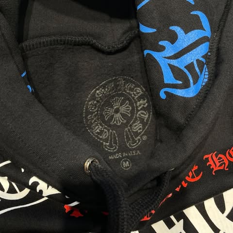 CHROME HEARTS Stencil Pullover Hoodie Size M クロムハーツ