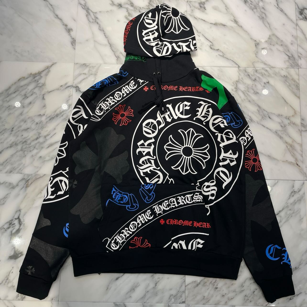 CHROME HEARTS Stencil Pullover Hoodie Size S クロムハーツ ステンシル プルオーバーフーディ サイズS
