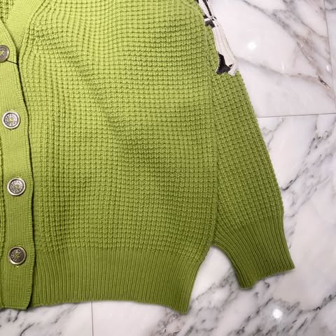 CHROME HEARTS YNOT Unborn Calf Cross Patch Cashmere Knit Cardigan Size M クロムハーツ ワイノット ハラコクロスパッチ カシミヤ ニットカーディガン サイズM