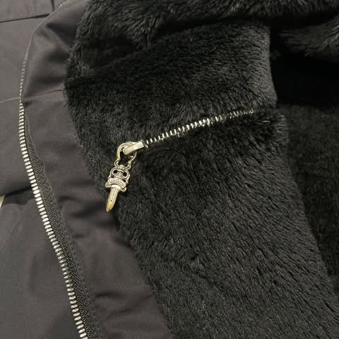 CHROME HEARTS Red 3 Cross Leather Patch Racing Zip Up Jacket Size M クロムハーツ レッド3クロス レザーパッチ レーシング ジップアップ ジャケット サイズM