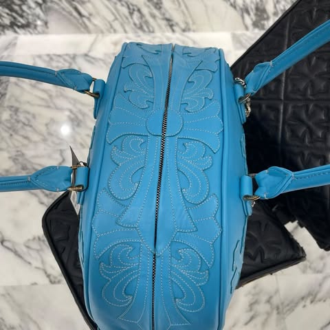 CHROME HEARTS Tiny GYM Cemetery Cross Patch Hand Bag クロムハーツ タイニージム セメタリークロスパッチ ハンドバッグ ジムバッグ