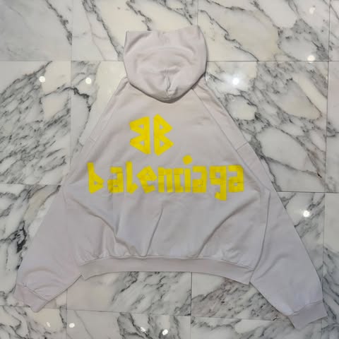 BALENCIAGA 2023SS TAPE TYPE RIPPED POCKET Hoodie 744441 Size S バレンシアガ テープタイプ リップドポケット フーディ サイズS