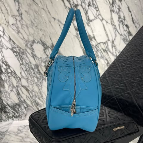 CHROME HEARTS Tiny GYM Cemetery Cross Patch Hand Bag クロムハーツ タイニージム セメタリークロスパッチ ハンドバッグ ジムバッグ