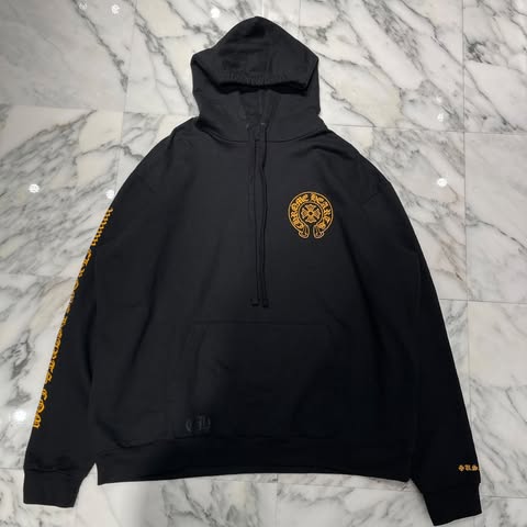 CHROME HEARTS Online Limited Horseshoe Side Logo Pullover Hoodie Size XXL クロムハーツ オンライン限定 ホースシューサイドロゴ プルオーバーフーディー サイズXXL