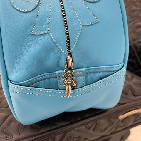 CHROME HEARTS Tiny GYM Cemetery Cross Patch Hand Bag クロムハーツ タイニージム セメタリークロスパッチ ハンドバッグ ジムバッグ