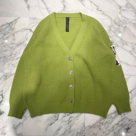 CHROME HEARTS YNOT Unborn Calf Cross Patch Cashmere Knit Cardigan Size M クロムハーツ ワイノット ハラコクロスパッチ カシミヤ ニットカーディガン サイズM