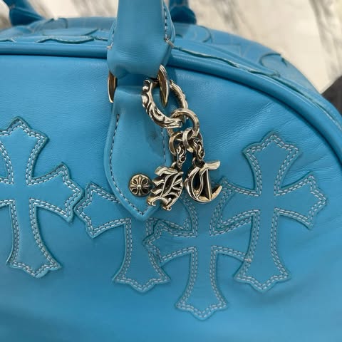 CHROME HEARTS Tiny GYM Cemetery Cross Patch Hand Bag クロムハーツ タイニージム セメタリークロスパッチ ハンドバッグ ジムバッグ
