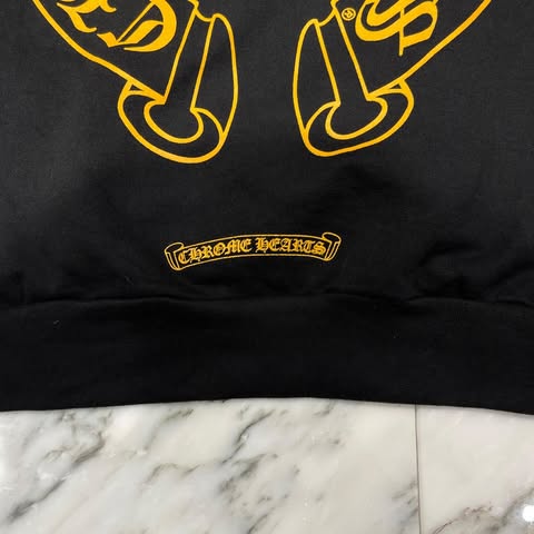 CHROME HEARTS Online Limited Horseshoe Side Logo Pullover Hoodie Size XXL クロムハーツ オンライン限定 ホースシューサイドロゴ プルオーバーフーディー サイズXXL