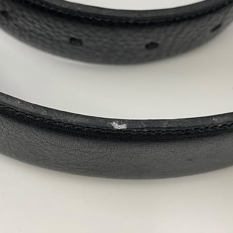 CHROME HEARTS Scroll Label Rivets Leather Belt Size 32 クロムハーツ スクロールラベル リベッツ レザー ベルト サイズ32