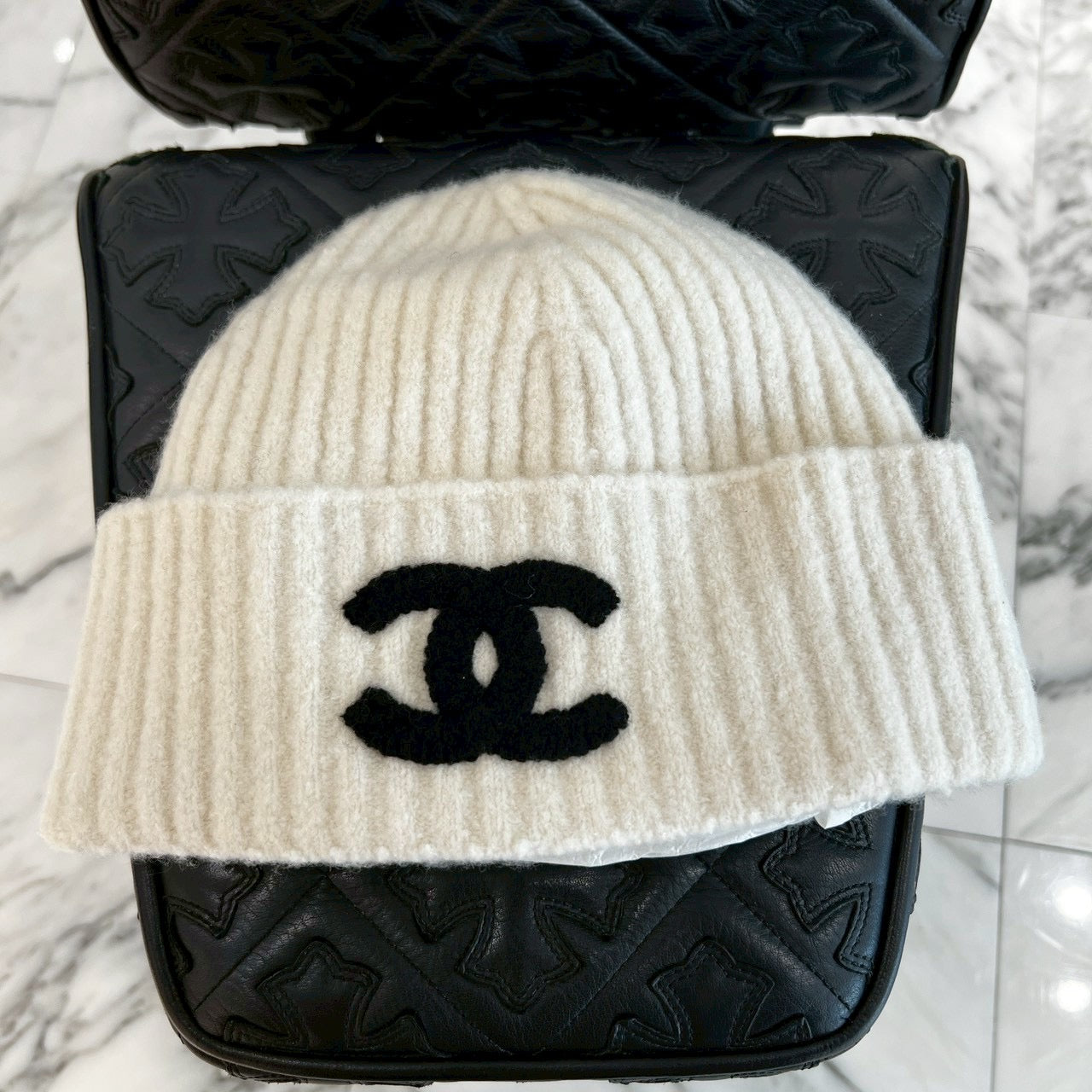 CHANEL 2024AW Coco Mark Cashmere Knit Beanie シャネル ココマーク カシミア ニット ビーニー