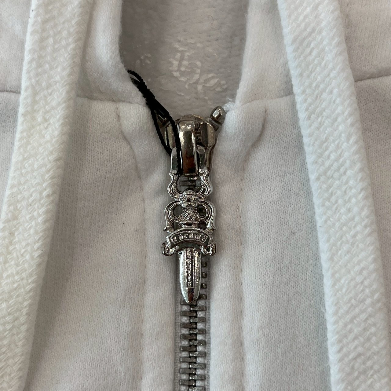 CHROME HEARTS Floral Cross Horseshoe Zip Up Hoodie Size L クロムハーツ フローラルクロス ホースシュー ジップアップフーディ サイズL