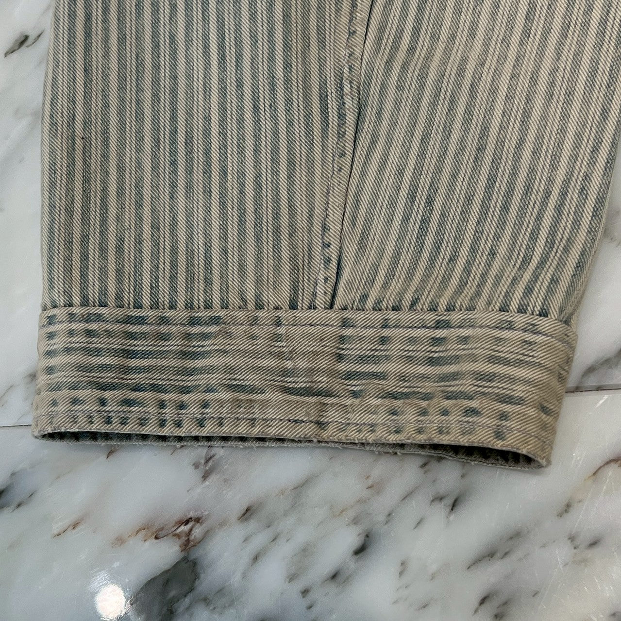 Maison Margiela Striped Washed Effect Jacket 2021SS S50DL0457 S30738 Size 39 メゾンマルジェラ ストライプウォッシュドエフェクトジャケット サイズ39