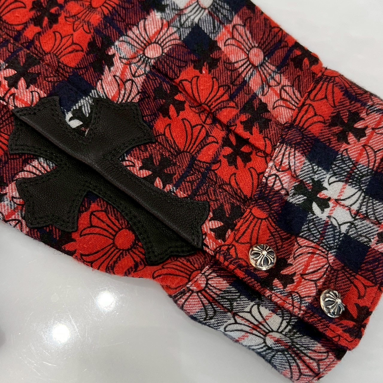 CHROME HEARTS Loose Ends Check Shirt Size XL クロムハーツ ルーズエンド チェックシャツ サイズXL