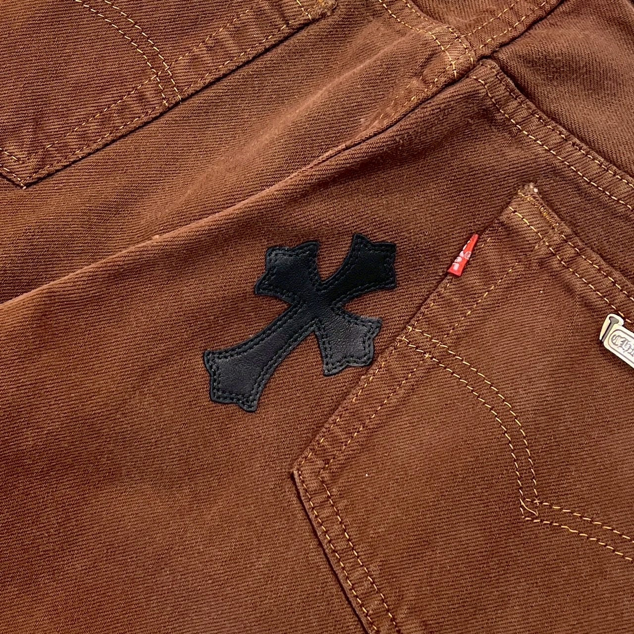 CHROME HEARTS × Levi's Body VNTG Multi Cross Leather Patch Jeans Size 33 クロムハーツ × リーバイスボディ ヴィンテージ クロスレザーパッチ ジーンズ デニムパンツ サイズ33