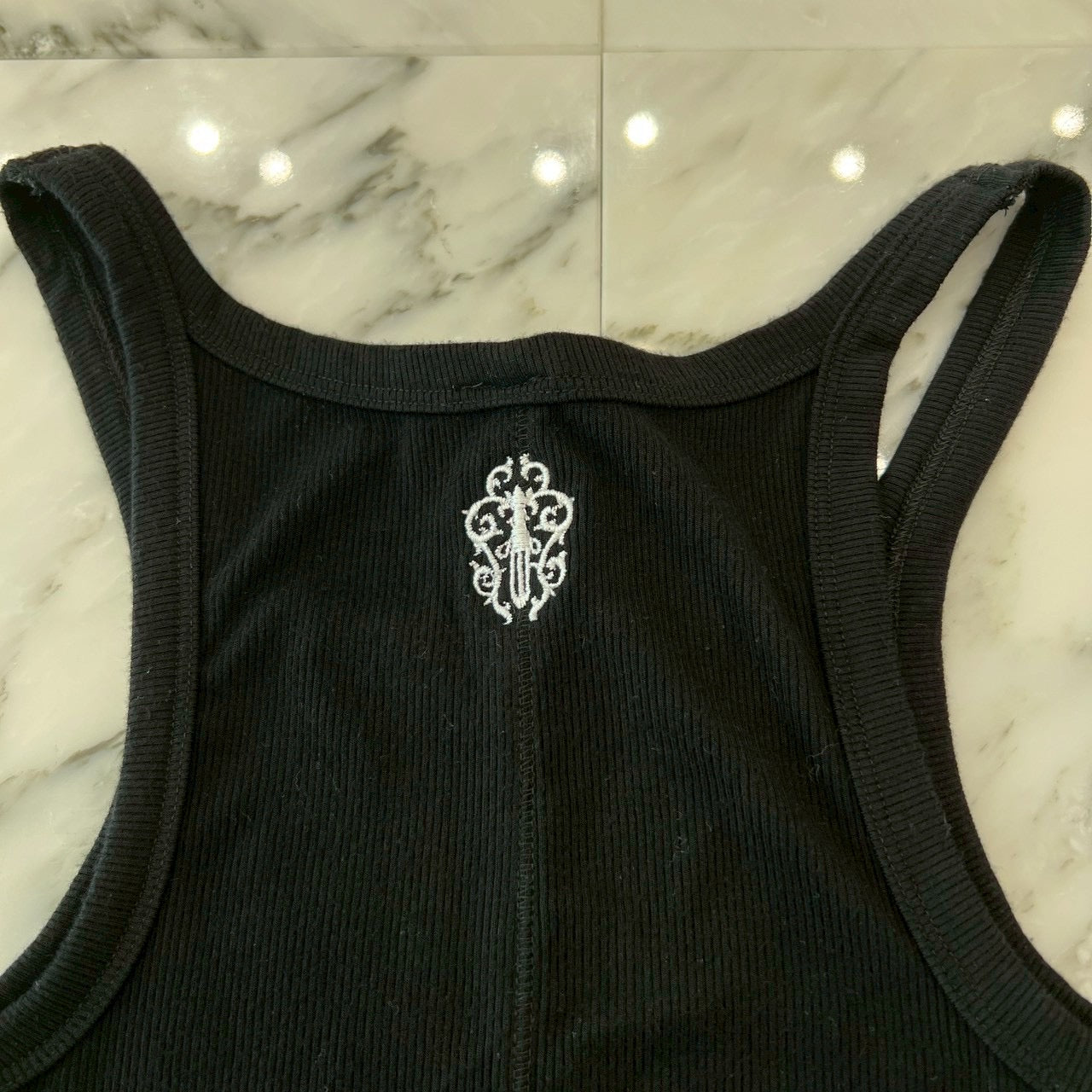 CHROME HEARTS Y NOT Vine Dagger Embroidery Tank Top Size XS クロム