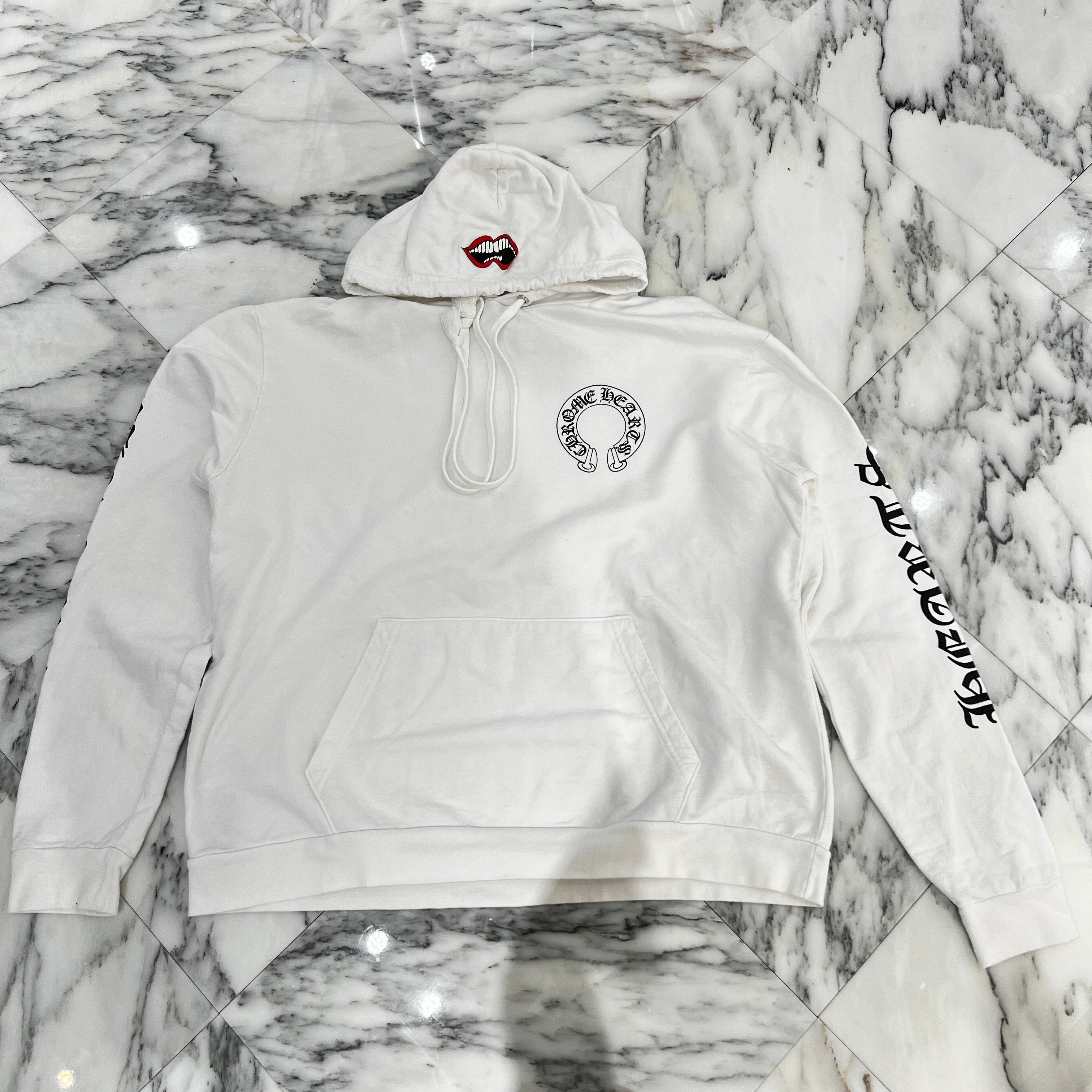 CHROME HEARTS × MATTY BOY Chomper Horseshoe Pullover Hoodie