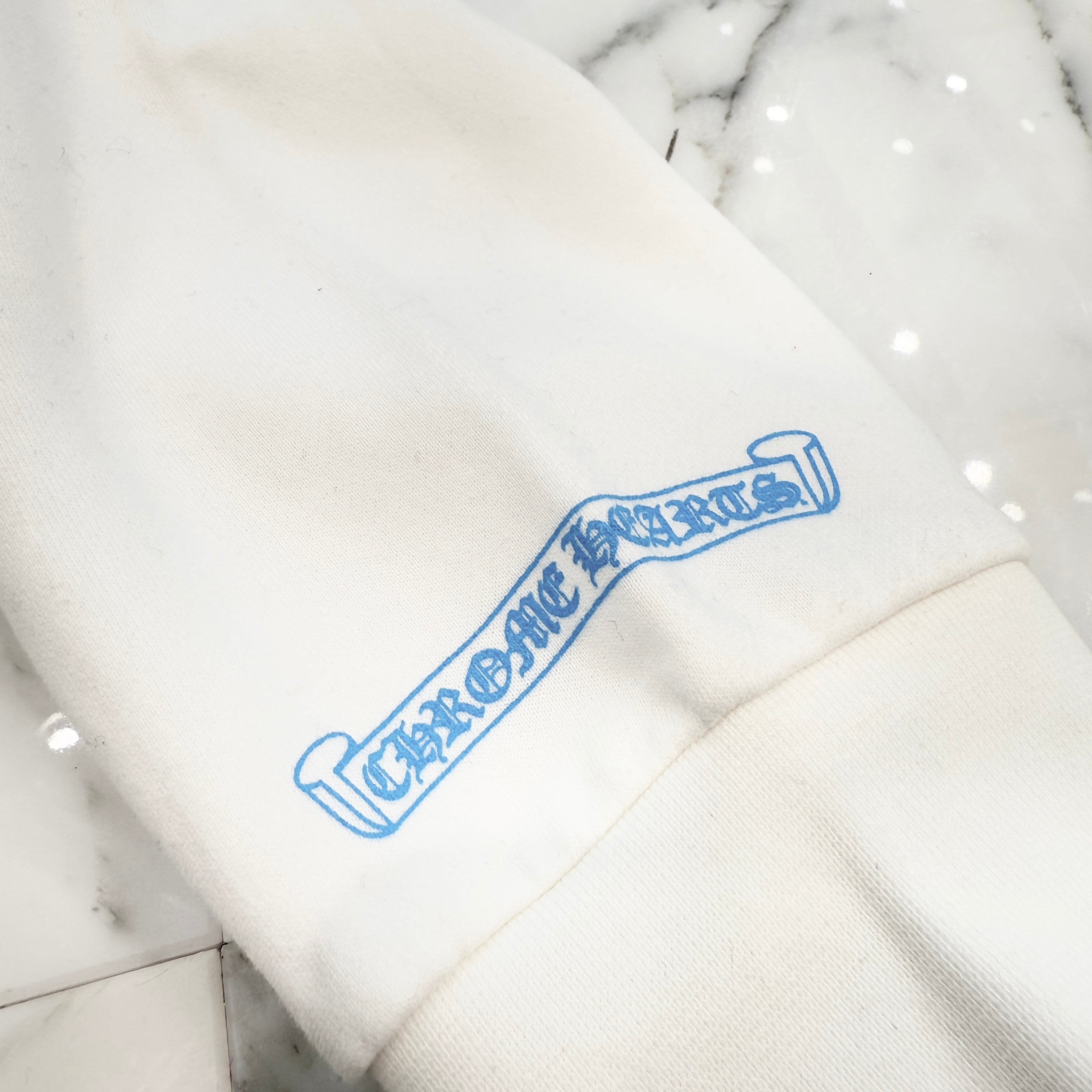 CHROME HEARTS Las Vegas Limited Fontainebleau Neck Logo Dice Print Crewneck Sweatshirt Size XXL クロムハーツ ラスベガス限定 フォンテンブロー ネックロゴ ダイスプリント クルーネックスウェットシャツ サイズXXL