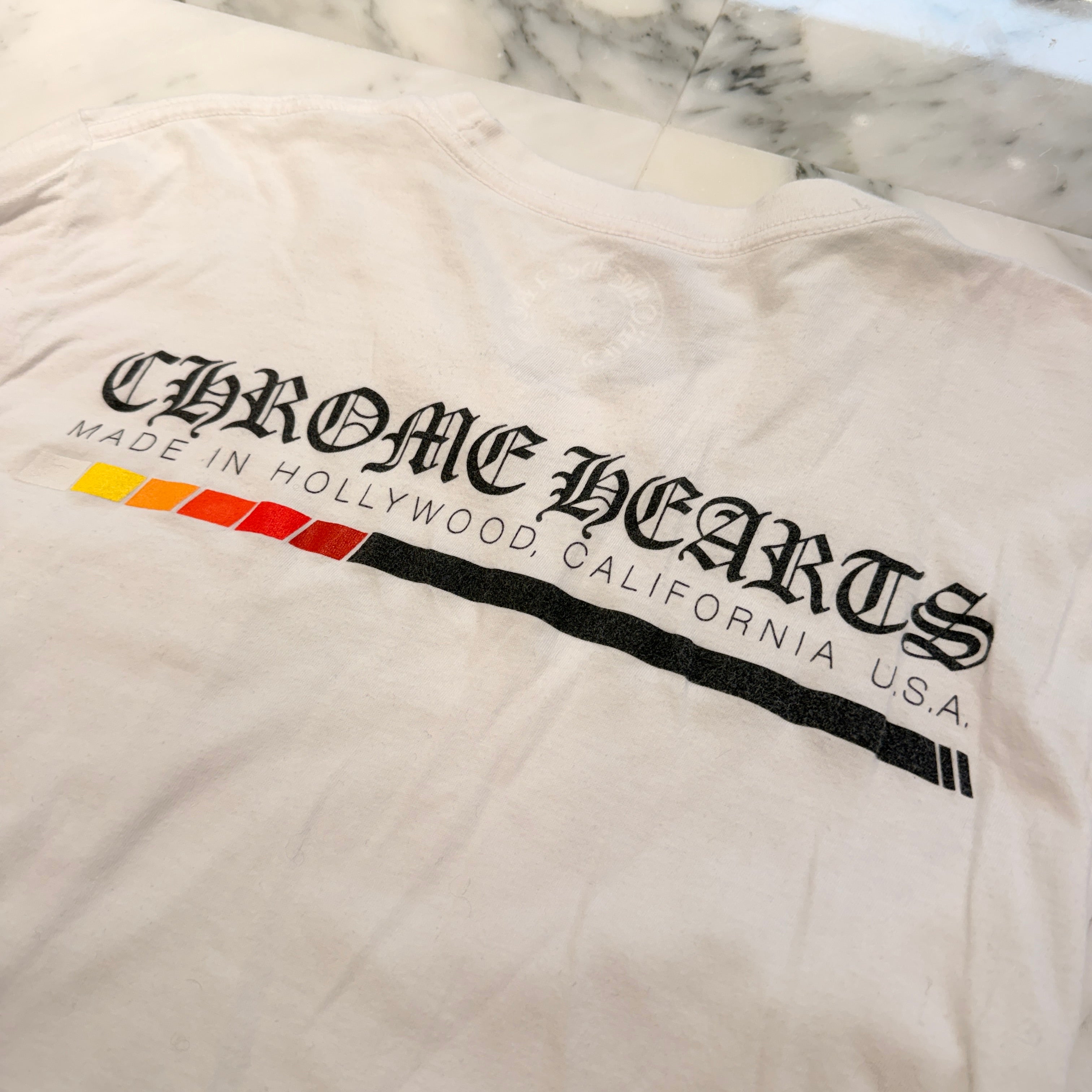 CHROME HEARTS Neon Bar Logo Long Sleeve Tee Size S クロムハーツ ネオンバー ロゴ ロングスリーブ Tシャツ サイズS