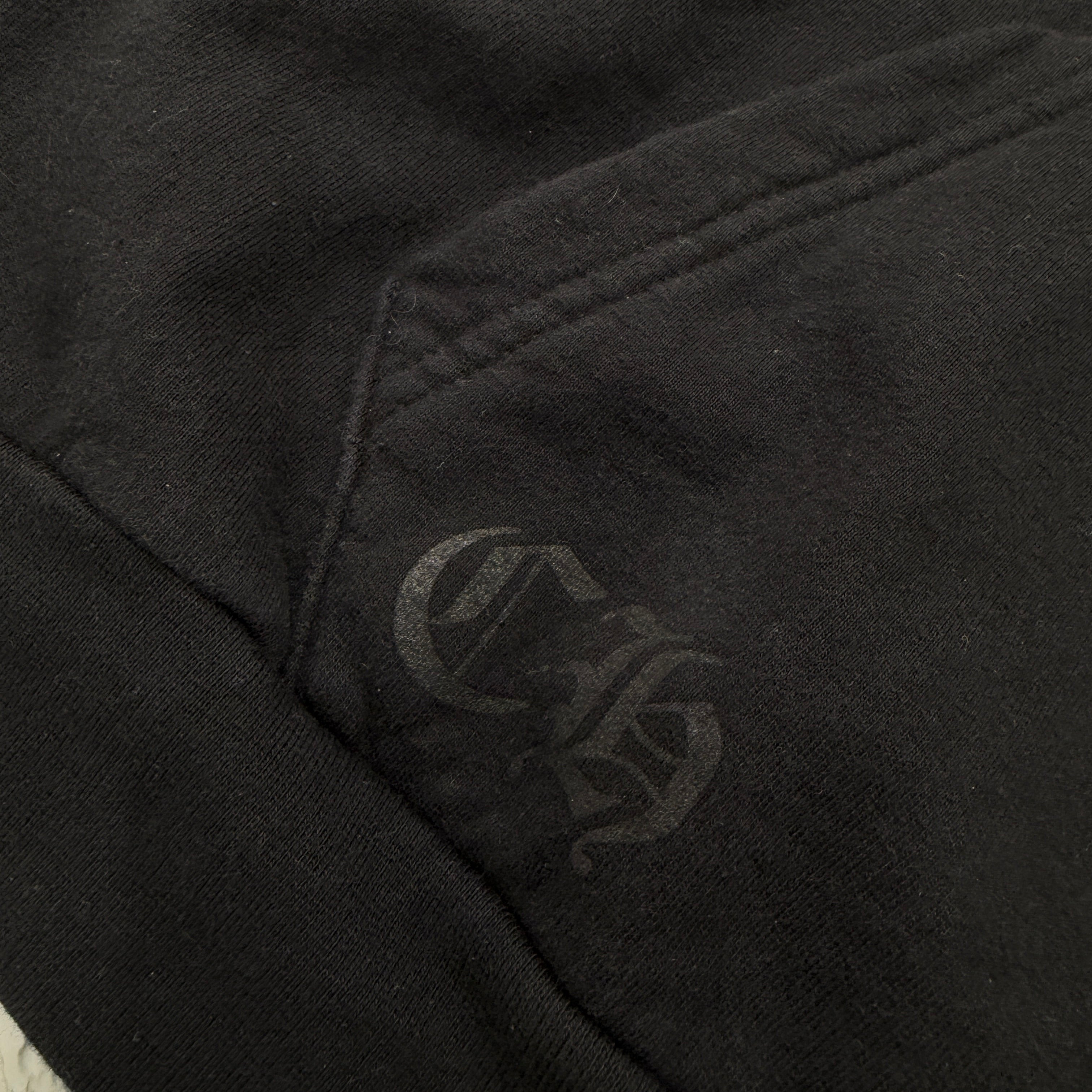 CHROME HEARTS Floral Cross Horseshoe Pullover Hoodie Size S クロムハーツ フローラルクロス ホースシュー プルオーバーフーディ サイズS