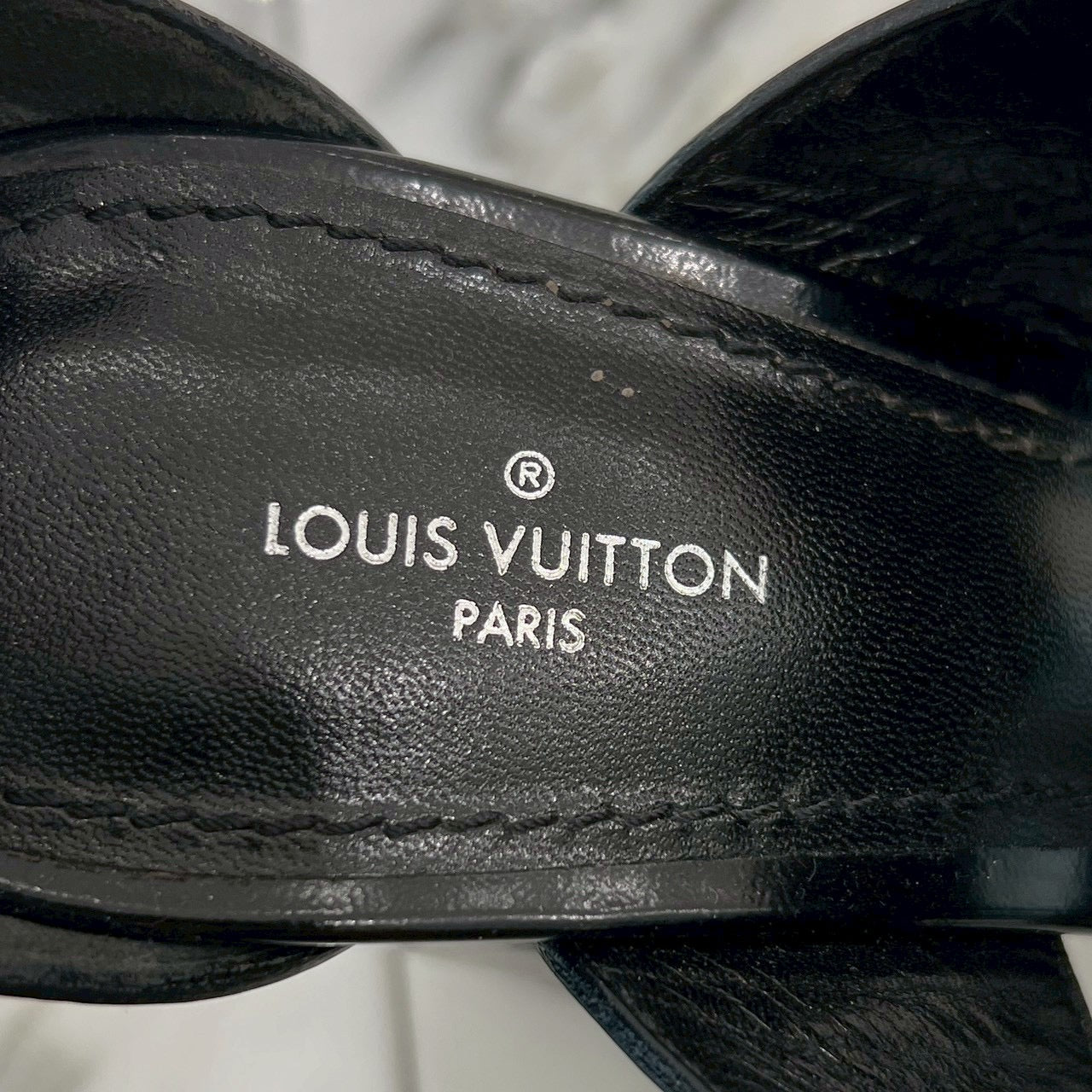 LOUIS VUITTON Star Trail Line Studded Heel Sandals NA0290 Size 38 1/2 ルイヴィトン スタートレイルラインスタッズヒールサンダル サイズ38 1/2