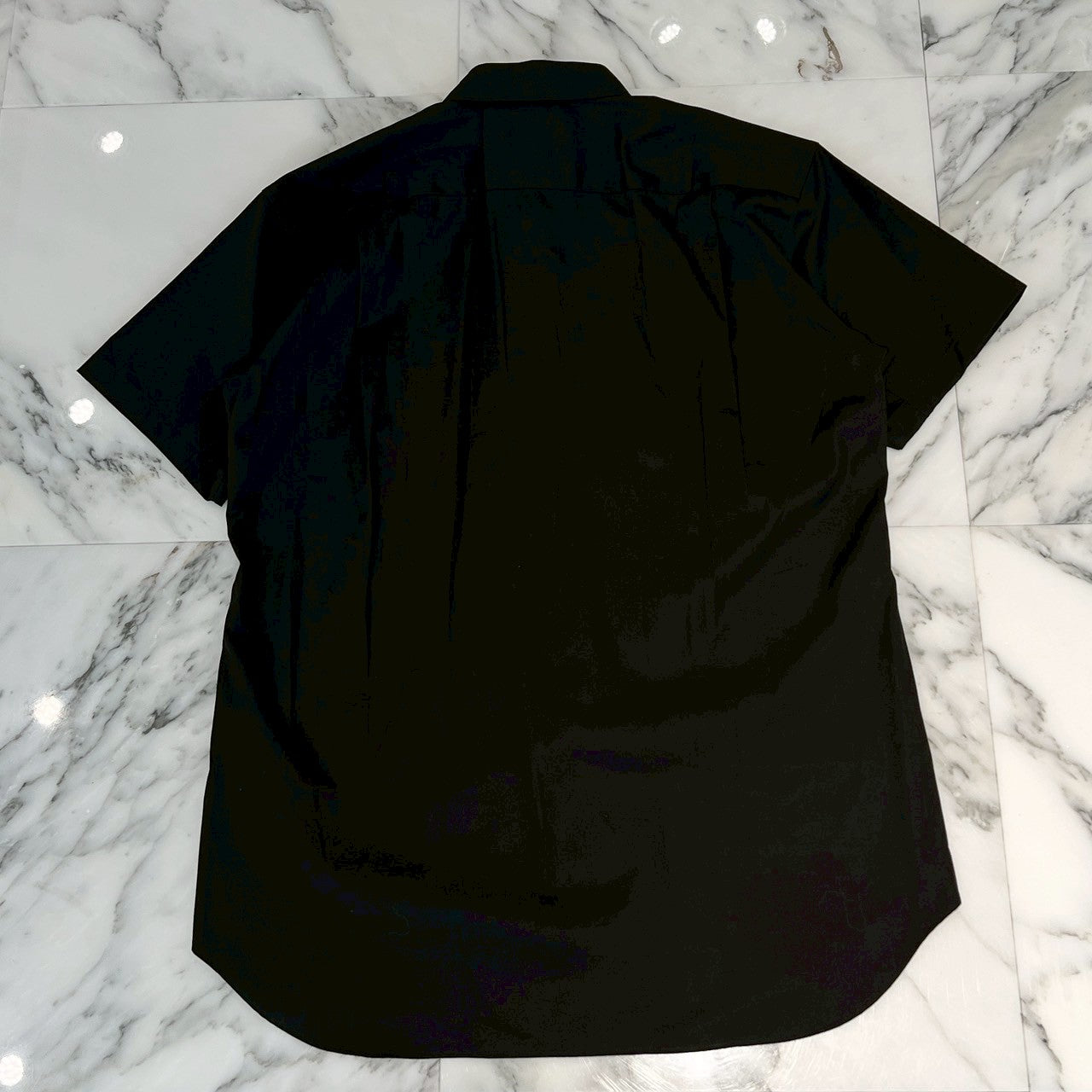 CHROME HEARTS × COMME des GARCONS Leather Switching Short Sleeve Shirt Size S クロムハーツ × コムデギャルソン レザー切替 ショートスリーブシャツ サイズS