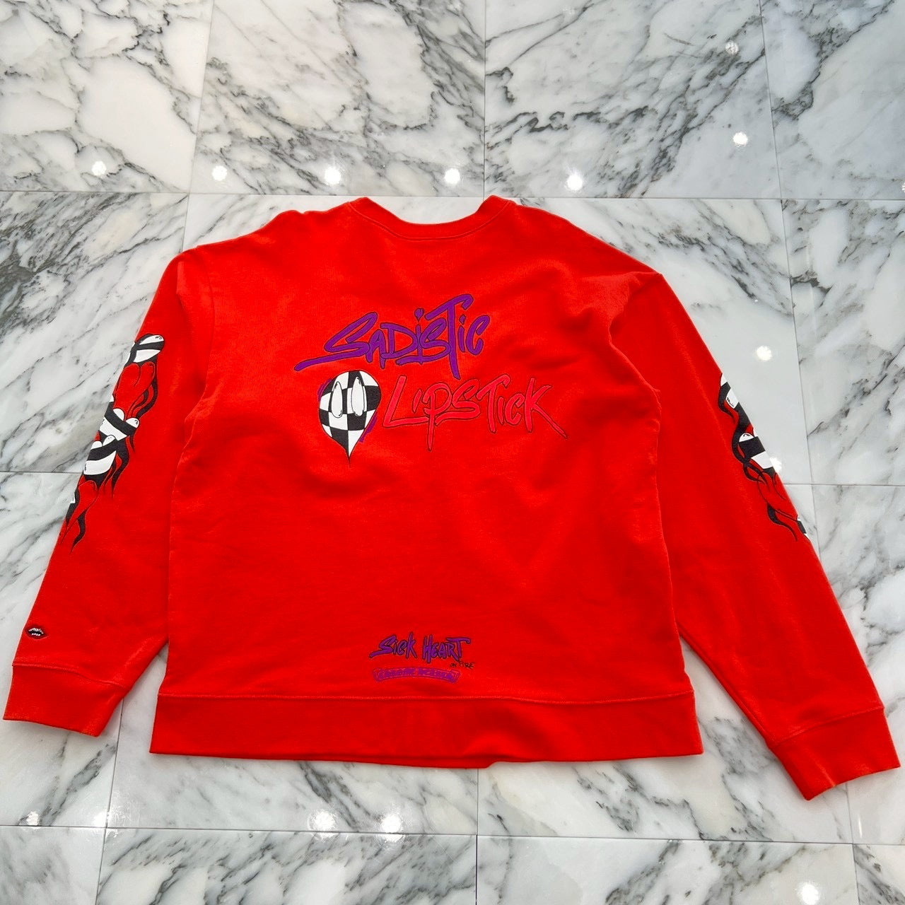 CHROME HEARTS × MATTY BOY 2023SS Sadistic Lipstick Sweatshirt Size XL クロムハーツ × マッティボーイ サディスティックリップスティック クルーネックスウェットシャツ サイズXL