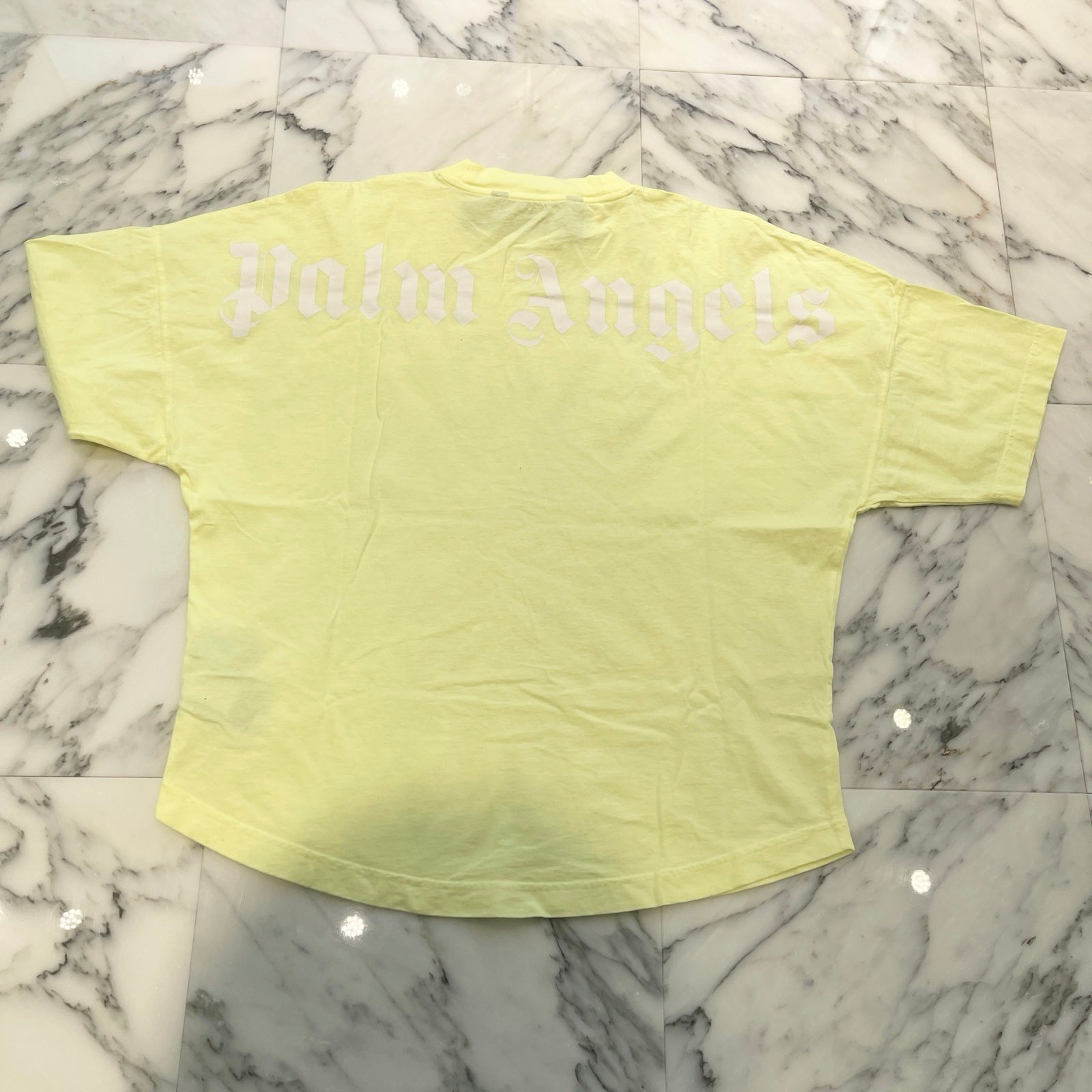 Palm Angels 2022SS Back Logo Print Oversize Tee PMAA002S22JER006 Size L パームエンジェルス バックロゴプリントオーバーサイズTシャツ サイズL