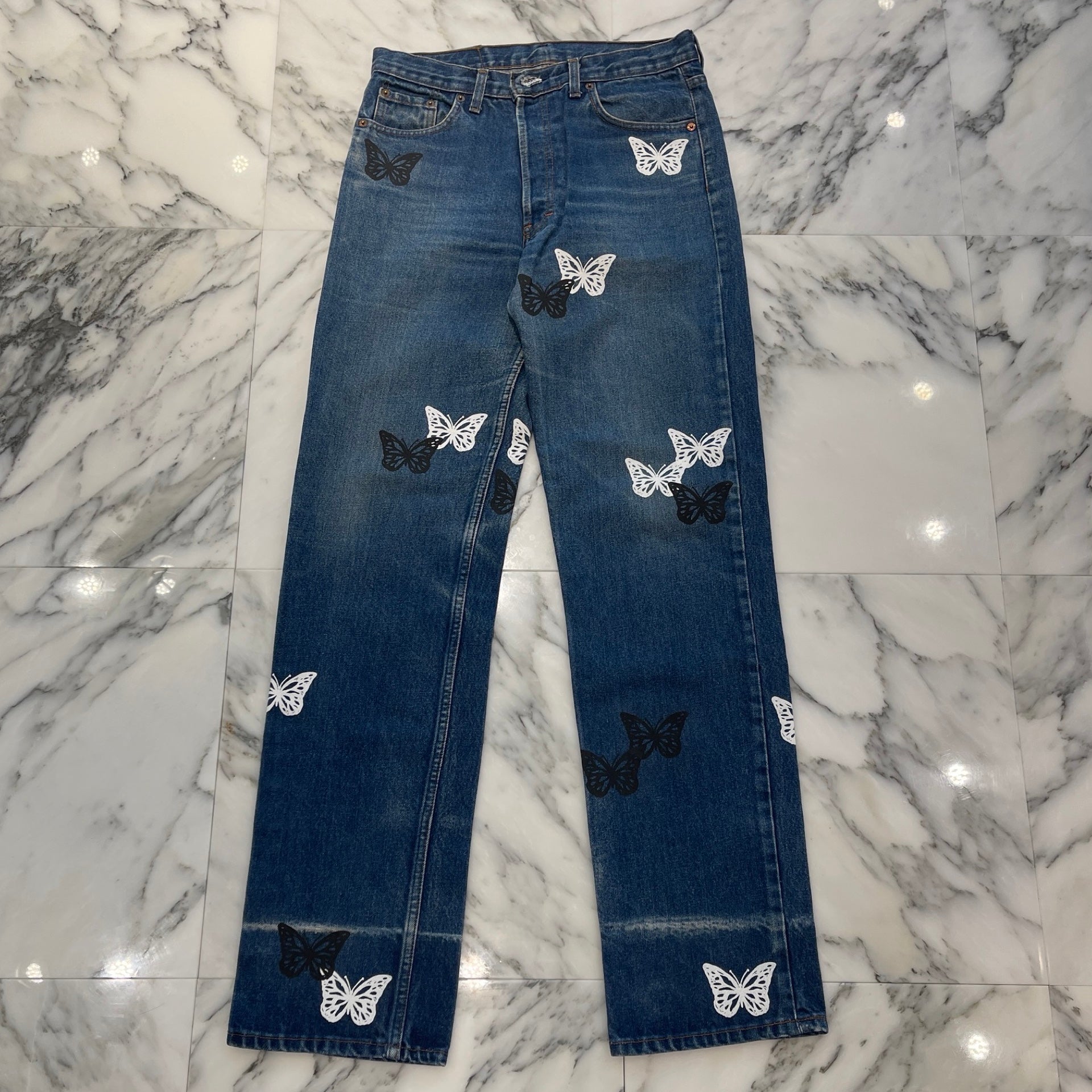 ABOUT DREAMS Butterfly Jeans Size W32 L34 アバウトドリームズ バタフライジーンズ W32×L34