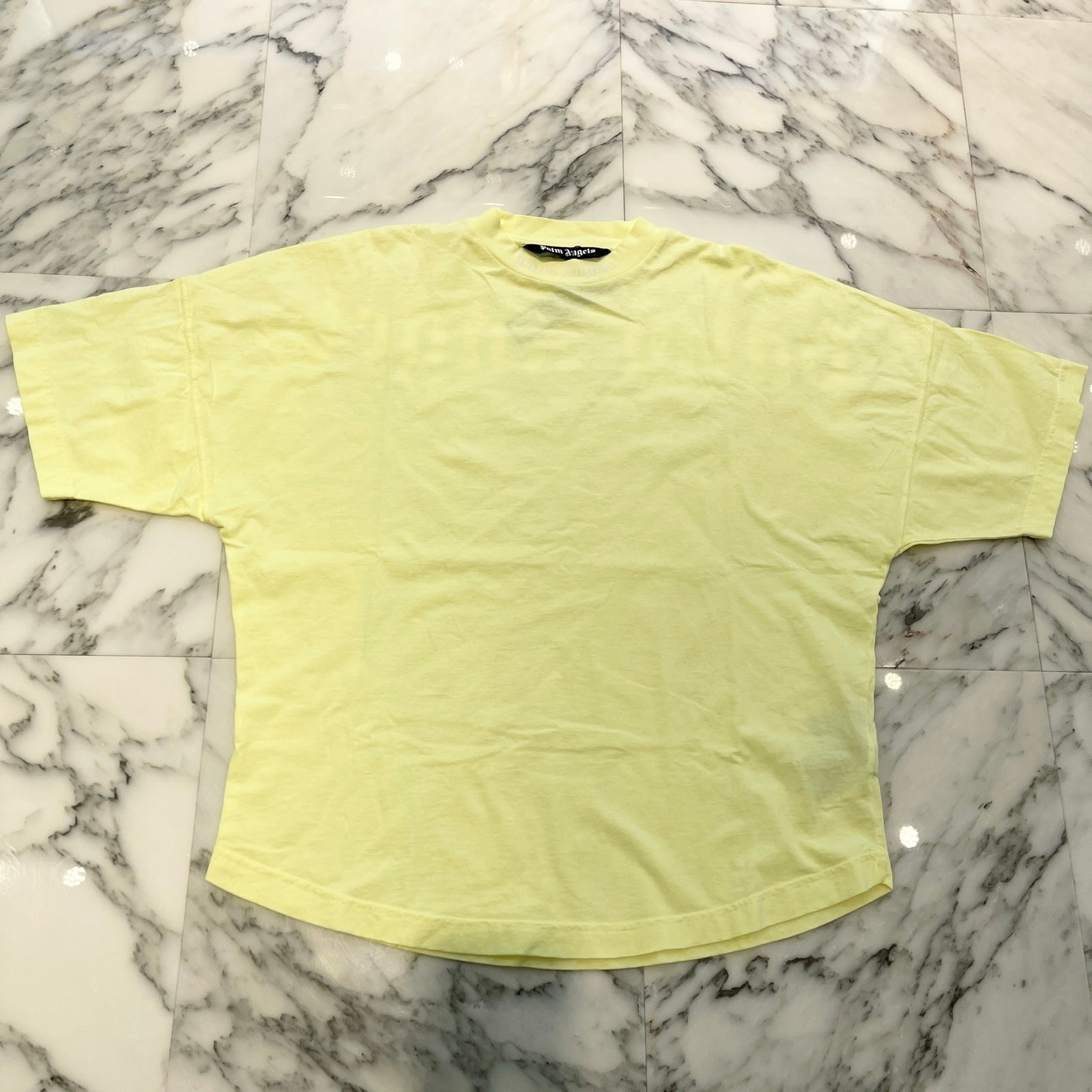 Palm Angels 2022SS Back Logo Print Oversize Tee PMAA002S22JER006 Size L パームエンジェルス バックロゴプリントオーバーサイズTシャツ サイズL