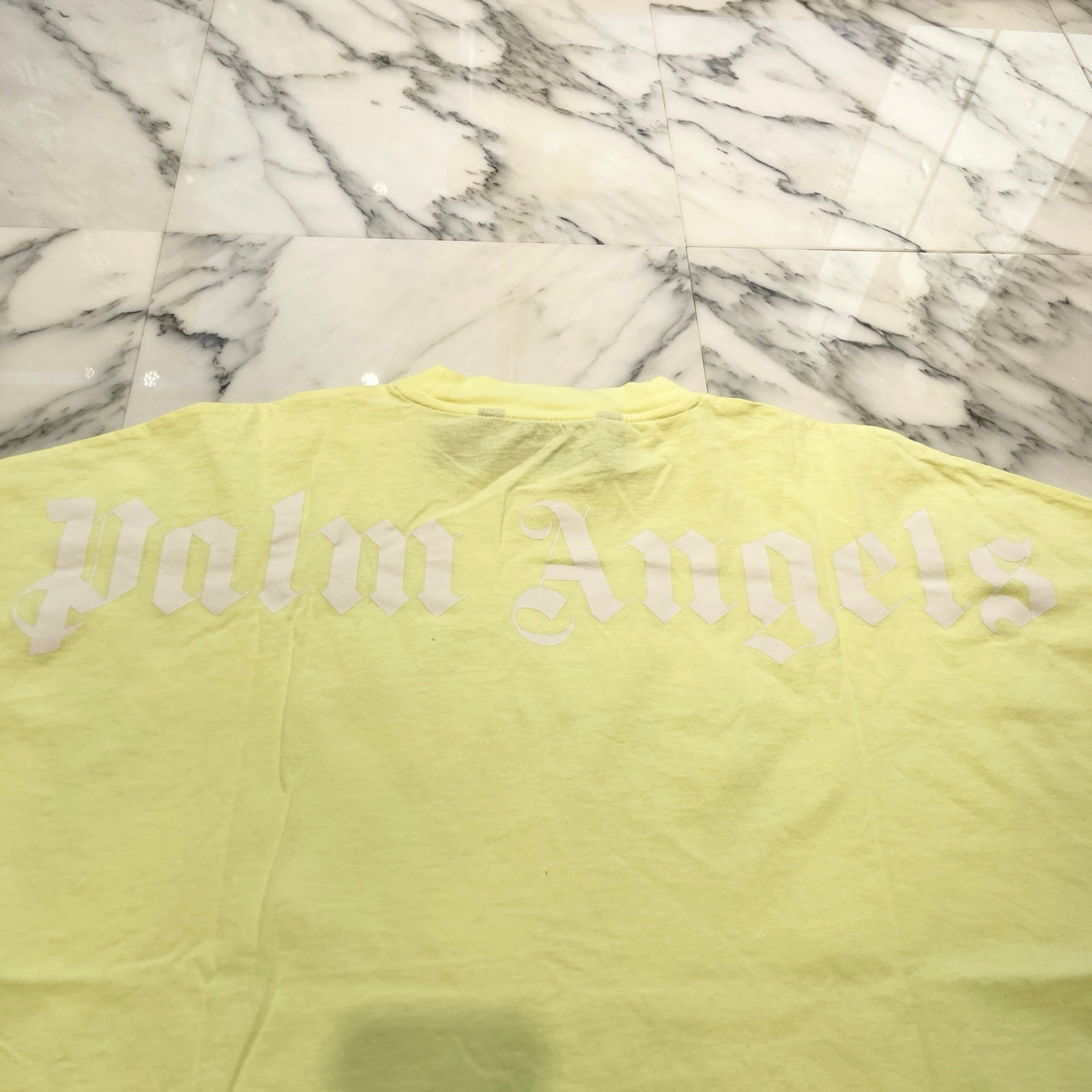 Palm Angels 2022SS Back Logo Print Oversize Tee PMAA002S22JER006 Size L パームエンジェルス バックロゴプリントオーバーサイズTシャツ サイズL