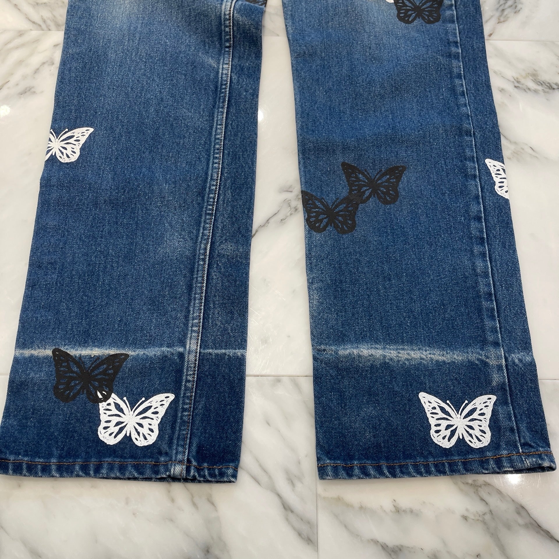 ABOUT DREAMS Butterfly Jeans Size W32 L34 アバウトドリームズ バタフライジーンズ W32×L34